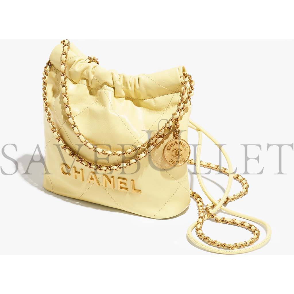 Ch*el 22 mini handbag as3980 b08037 nn289 (20*19*6cm)